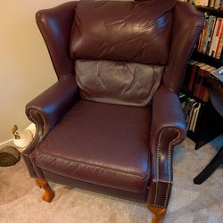 Leather Wingback Chairs (2)