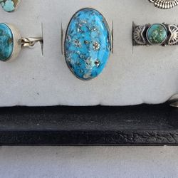 Sterling Silver TURQUOISE. 