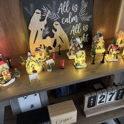 Christmas village set