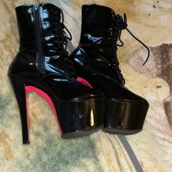 Platform Boot Heels Size 8 