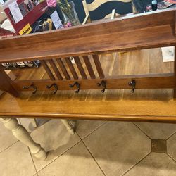 Wall Mount Storage Rack- Coats, Hats & More