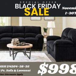 2pc Sofa And Loveseat Set Very Soft Fabric FREE DELIVERY 