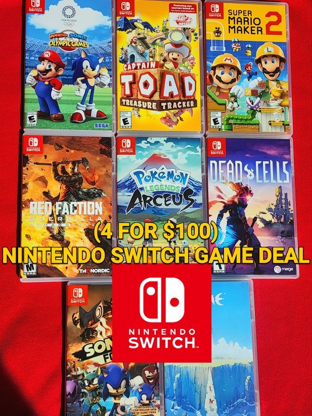 Nintendo Switch Game Deal ( 4 For $100 )