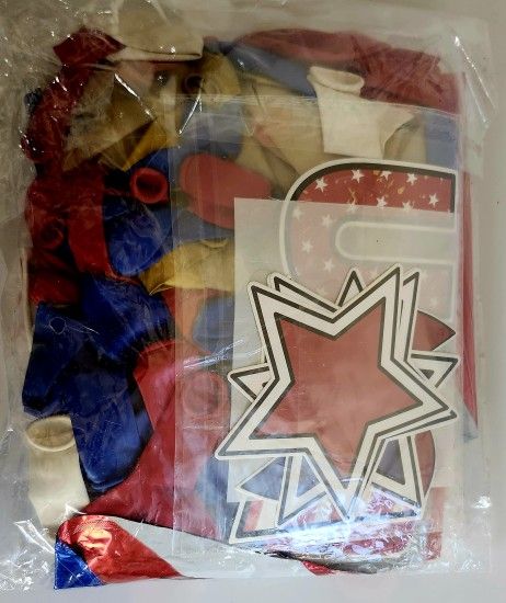 July 4th Balloons And Decor 120 Pieces