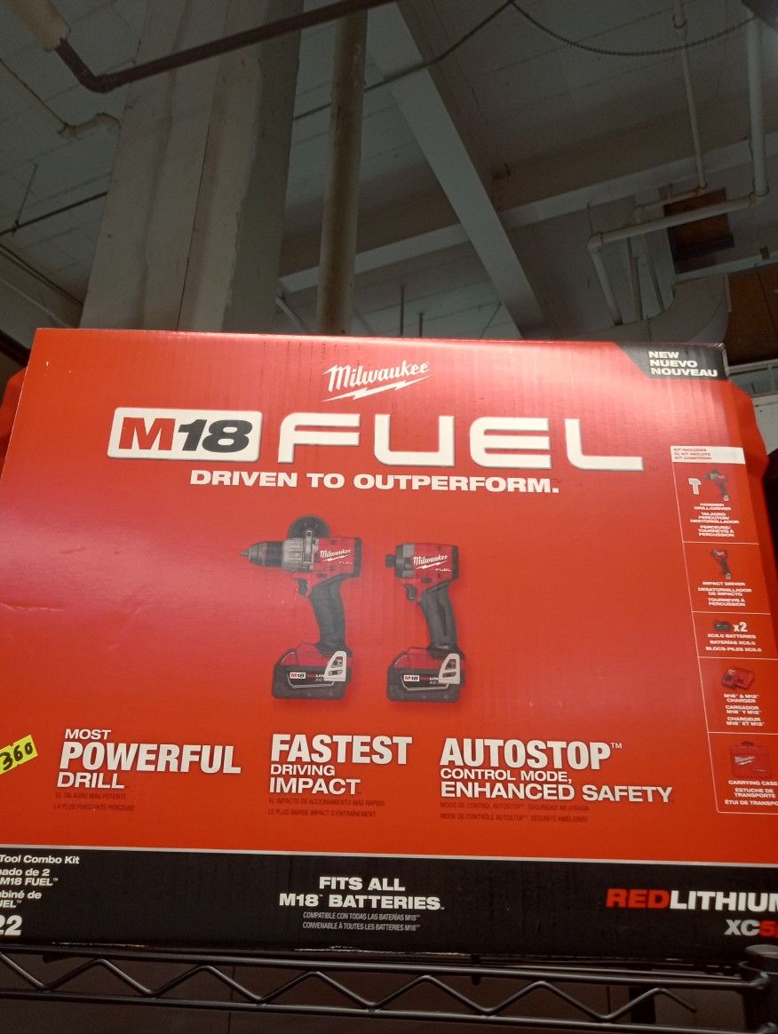 Milwaukee New M18 Fuel Tool Combo Kit