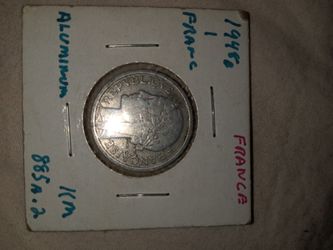 1948 France Aluminum Collectors Coin