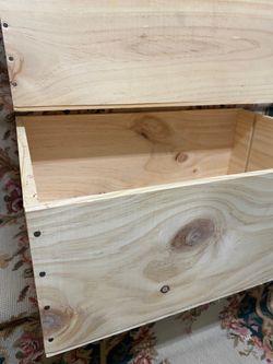 10 raw wood wine crates storage boxes 20” x 13” x 7”