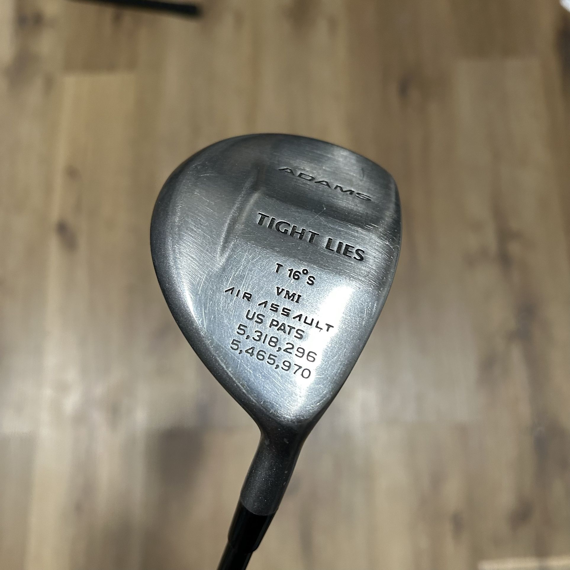 Adams Tight Lies T 16° S 3 Fairway Wood VMI Air Assault Graphite Shaft RH