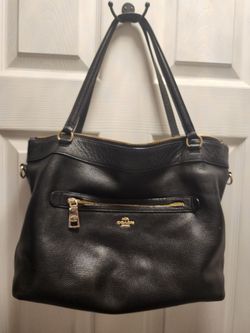 Coach tote with crossbody strap