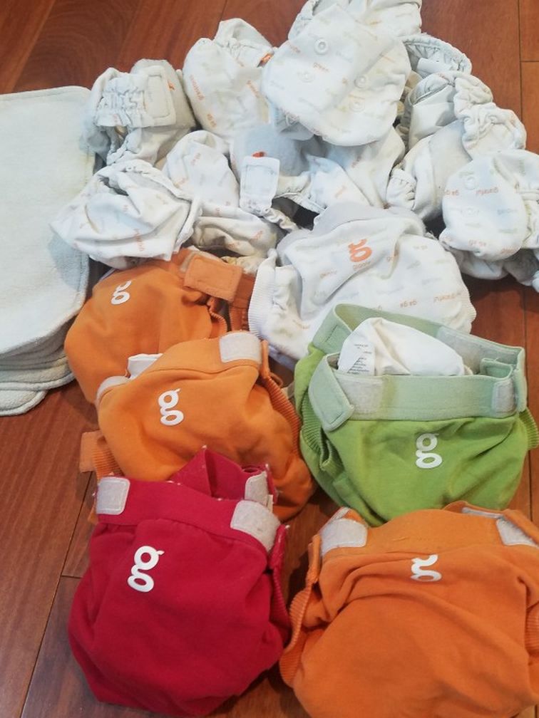 16 Reusable Diapers, G Diaper Brand