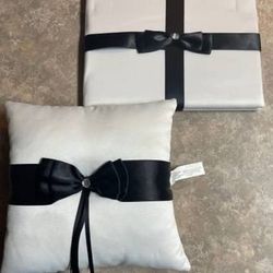 Ring Bearer Pillow and Guest Book *Like New