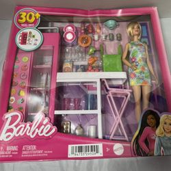 Barbie Doll Playset with Accessories 30+ Pieces Laundry Room Set New in Box