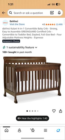 Convertible crib