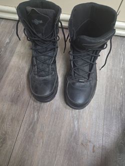 Hard toe work boots. Size 14