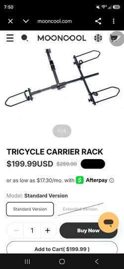 Mooncool Tricycle Carrier Rack