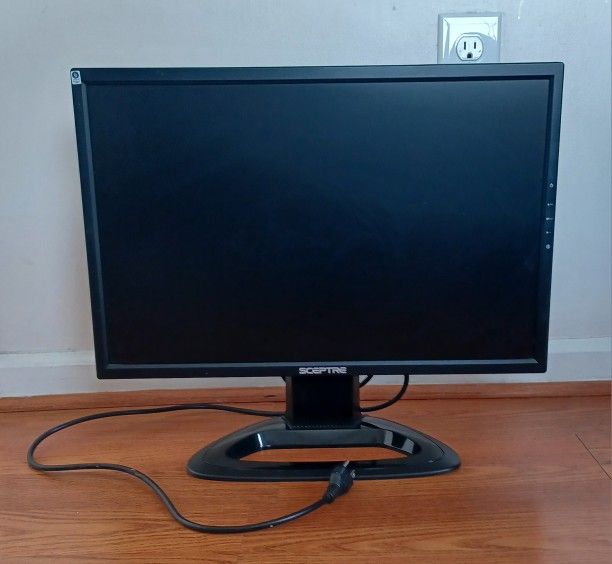 Sceptre 22in LCD Computer Monitor - black, has multiple display connections