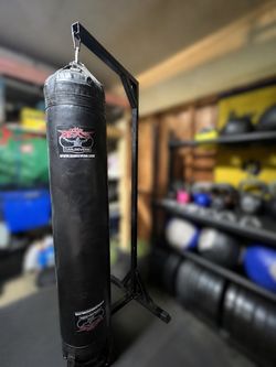 ProBoxing Stand with sandbags, 150lb double sided bag, ProBoxing large angle bag