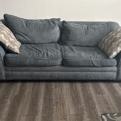 Light Blue Couch Combine With Bed