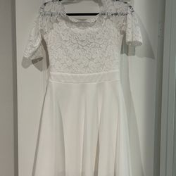 Vintage Style Lace Floral Off The Shoulder Dress