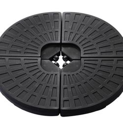 Umbrella Weight Base, 4 Pieces Base Stand Weight Set for Outdoor Patio Cantilever Offset Umbrella