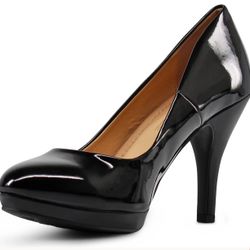 Black Shiny Heels
