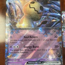 Pokemon Mimikyu EX SVP EN 004 Regular & JUMBO Oversized Black Star Promo Cards