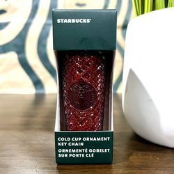 🍷 Starbucks Jeweled ‘MERLOT’ Keychain Ornament 2022