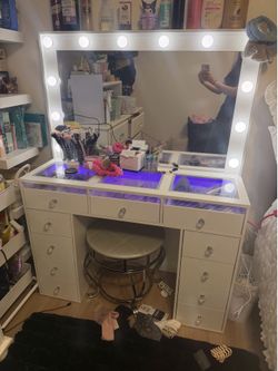 Vanity with lights