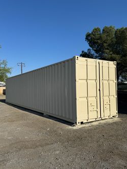 Freshly Painted 40 ft shipping containers
