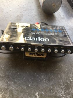 Clarion equalizer