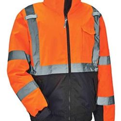 High Visibility Reflective Winter Bomber Jacket