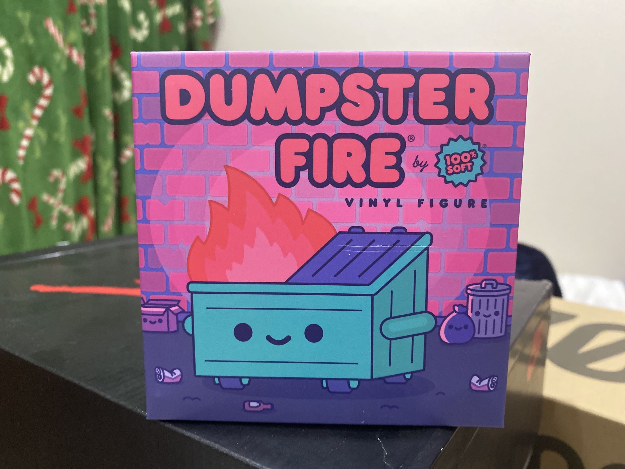 FYE Dumpster Fire Figure! Limited Edition Toy in box. Very rare