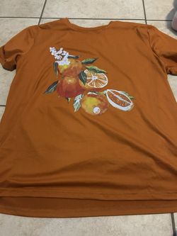 orange fruit shirt
