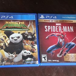 Spiderman And Kung Fu Panda Ps4 