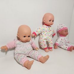 3pcs Baby Dolls with Blue Eyes
