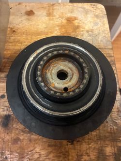 eBay Title: 1995 Mitsubishi 3000GT OEM Harmonic Balancer Crankshaft Pulley 6G72 3.0L Used  Description:  Genuine OEM harmonic balancer / crankshaft pu