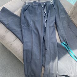 Xxs Graphite Fig Scrub Pants With Camo Pocket Used