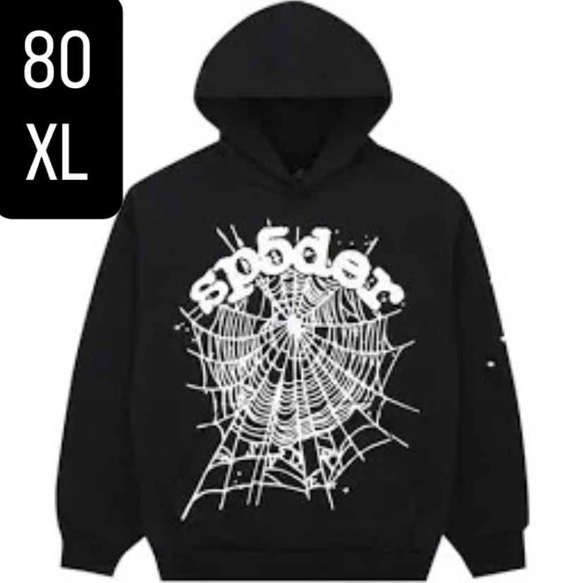 Black and white spider hoodie