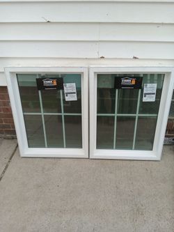Two picture windows