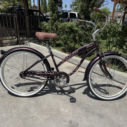 Nirve Cherry Blossom Coaster Brake Cruiser 26”