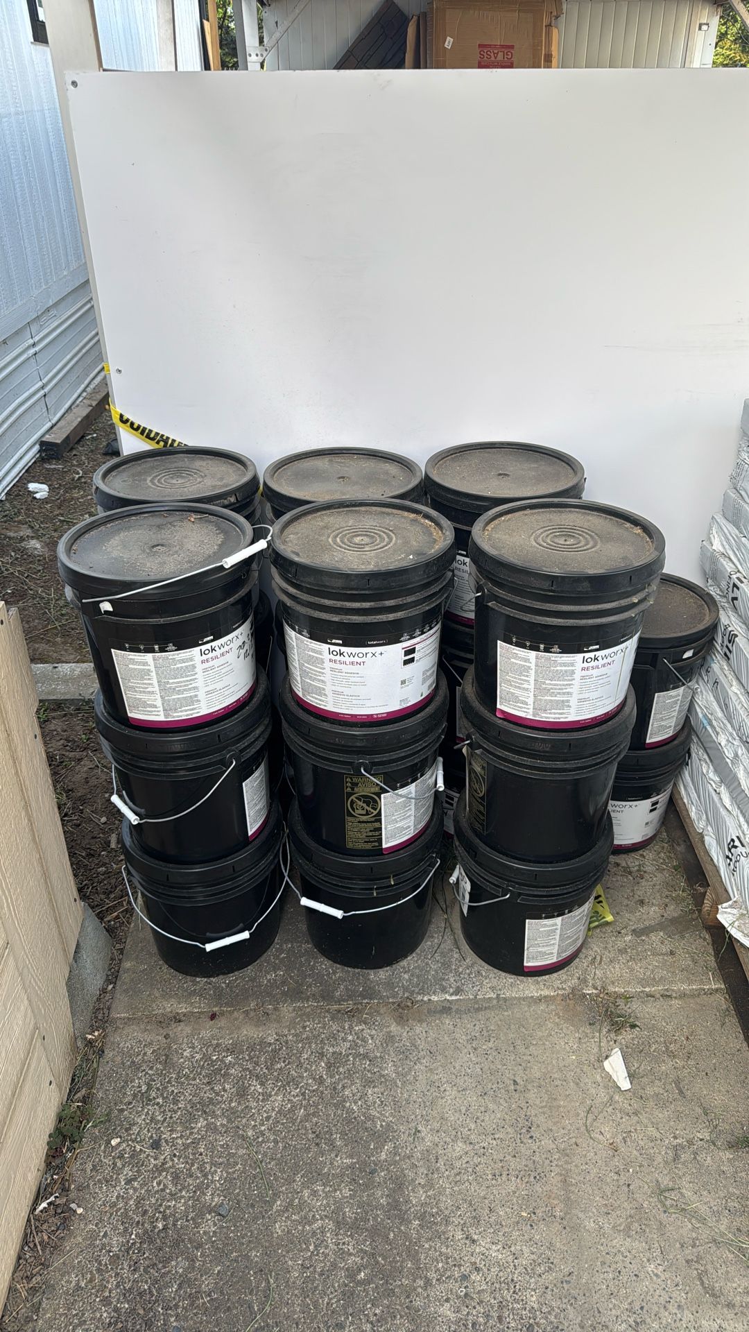 20 buckets of wood glue, lokworx+ for $300