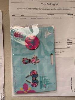 Minnie Mouse Main attraction Pin set