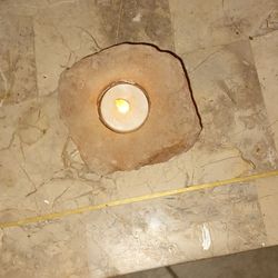 Himalayan Salt Rock candle holder