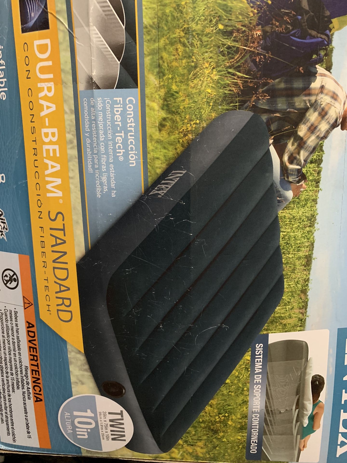 Intex Twin Matress 39 In/75 In/10 In Used A Few Times Without A Pump
