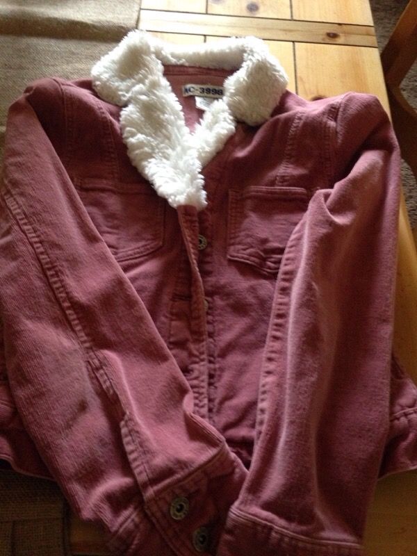 Corduroy pink jacket