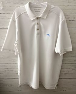 Tommy Bahama White IslandZone Supima Polo Shirt Men’s Size Large