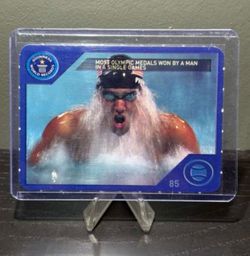 Michael Phelps Most Olympic Medals Won By A Man In A Single Games (Michael Phelps) 2006 Guinness World Records Trade & Play Card Collection