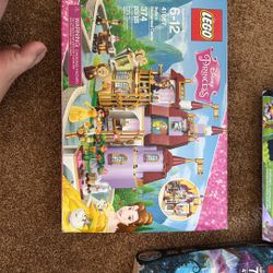 6 Lego  Sets Including Vintage Belle’s Castle And Moana Unopened