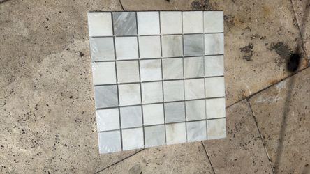 White Marble Mosaic Tile Sheet