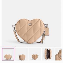 Coach Heart Leather Crossbody 